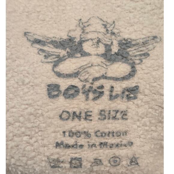 Boys Lie 2000 Read Me Beige Hoodie Sweatshirt Beige Mens One Size - Picture 11 of 14
